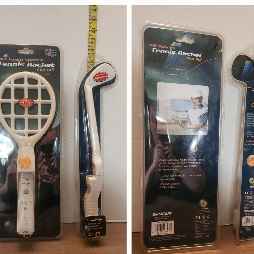 Sakar Wii Sports Tennis Racket and Golf Club Set